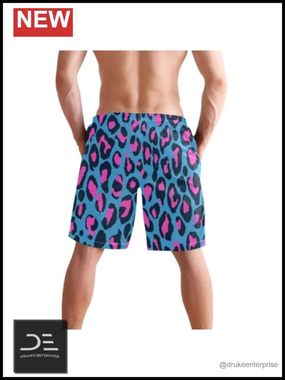 Men's Swim Trunks Board Shorts Quick Dry with Pockets